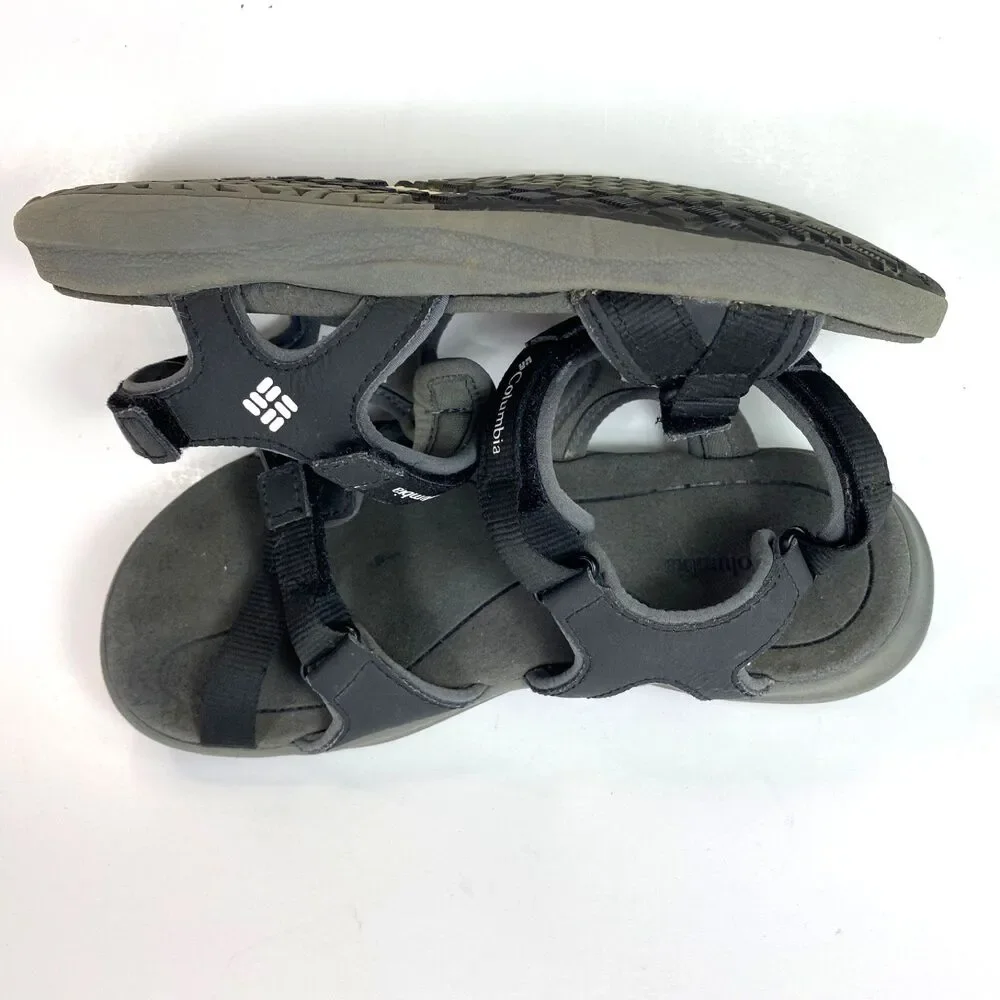 Woman Youth Black Columbia Techsun Sandals Size 5 Double Strap Cushioned Outdoor